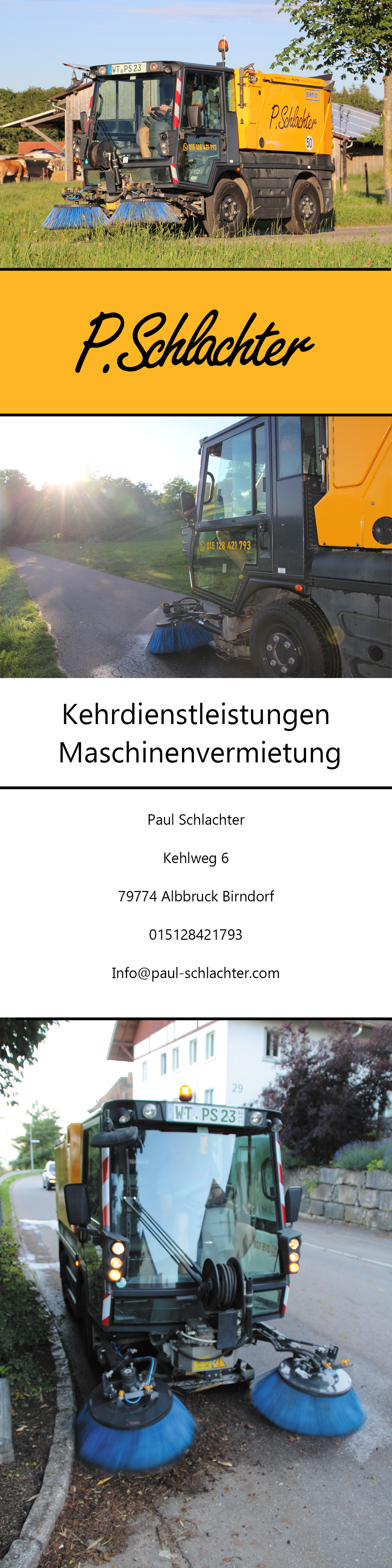 Kehrdienstleistungen von P. Schlachter